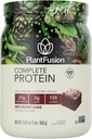PlantFusion Polvere proteica vegana completa - Polvere proteica basata sulle piante con BCAA, enzimi digestivi e proteine di Pea - Keto, senza glutine, senza soia, senza dadi, senza zucchero, non OGM - Velluto rosso 1 lb