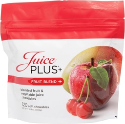 Succo Plus+ Frutta Frullante Cuciture Morbide (Chewables) - Boost Your Nutrizione con 11 Frutta & Ingredienti Pianta - Gummy Vegan per Bambini & Adulti - Vitamine, Nutrizione Intera - 1 Tacco (1-Mo, 30 Chews)