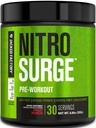Jacked Factory NITROSURGE Pre Supplemento di allenamento - Energia senza fine, Gains di resistenza istantanea, Clear Focus & pompe di intense - NO Booster & Potente Preworkout polvere di energia - 30 Serve, Punch di frutta
