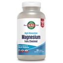 KAL Magnesium Glycinate Compresse, Fully Chelated, Alta formula di assorbimento con Magnesio Bisglycinate Chelate per Nerve, Muscle & Bone Health Support, Vegan, Gluten Free, Value Size, 240 compresse
