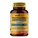 SANDHUHERBALS Sandhu Herbals Andrographis Paniculata Kalmegh per Immune e Liver Health Support| 120 Capsule Vegetariani, 2 Mesi Fornitura