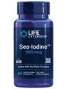 Estensione della vita Sea-IodineTM, kelp e vedderwrack-derived Iodine, Supporta livelli sani di questo nutriente essenziale per la salute tiroide e oltre, Non-OGM, senza glutine, vegetariano, 60 capsule