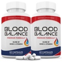 Laboratori giustificati (2 Pack Blood Balance Advanced Formula 620MG Formula Supplemento pillole 120 capsule