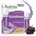 Aurora Nutrascience Mega-Liposomal Liquid Glutathione, Immune & Antiossidante Gut Health Support Supplement, 750 mg per Serve, Non OGM, Senza Zucchero, 32 Single Serve Packets