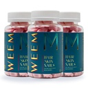 WEEM Hair Skin e Nails Gummies - Supporta i capelli sani - Vitamine vegane biotina per le donne e gli uomini Supporta la crescita dei capelli più veloce, unghie più forti, pelle sana, resistenza extra (3)