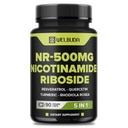 5in1+ Nicotinamide Riboside Supplemento con Resveratrolo, Quercetina, Turco, Rhodiola Rosea - 90 Conta per 90 giorni