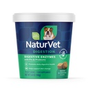 NaturVet – Enzimi digestivi - Probiotici e Prebiotici Plus – Aiuta a sostenere il cambiamento di dieta e un tratto digestivo sano – per i cani (Chews soffici, 70 Conte)