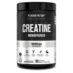 Polvere monoidrata della creatina della fabbrica di Jacked 425g - 5g supplemento giornaliero di creatina per gli uomini e le donne, Vegan-Friendly, Testato di terze parti - 85 Servings, non aromaed