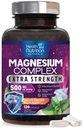 Magnesio complesso capsule 500 mg con Ossido, Glycinate, Malate, Citrato - Integratori minerali di Magnesio ad alto assorbimento Complessi di Magnesio - per il supporto muscolare, Bone e cuore - 120 capsule