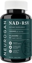 Neurogan NAD+ con capsule di resveratrolo 1:1 Ratio - 1200mg Per Serving, 90 Ct - Integratori di salute cellulare e di invecchiamento sano, Supporto energetico e immunitario - Nicotina Adenine Dinucleotide NAD+ Supplemento