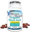 Capsule a freddo dell'olio di semi nero di Bio Absorb. 200 softgels, 500mg (50-Day Supply). Niente retrogusto.