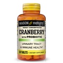 MASON Mirtillo NATURAL con Probiotico, alimentazione di 2 mesi, altamente concentrata, supporta il sistema normale di salute e urinaria immunitaria, 60 compresse