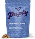 Probiotici per cani - Veterinaria-Formulato Cuscinetti Morbidi con fibra prebiotica - Supporti Digestione, Immunità e Allergia Rilievo - Delizioso Duck Flavor - 90 Conte