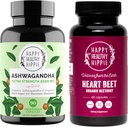 Happy Healthy Hippie Beetroot Capsule & Organic Ashwagandha Stress Support Supplemento Capsule