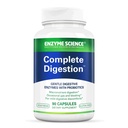Scienza enzimatica - Digestione completa, Supporto completo per la salute digestiva e aiutare a ridurre il gas, Bloating, Indigestione e irregolarità con 125 miliardi di CFU Probiotici, Vegetariano, 90 capsule
