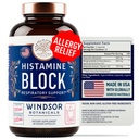 Blocco istamina per le allergie - Quercetin, Sting Nettle Flavonoids Natural Antihistamine Tablets - Allergy Relief Supplements & Antihistamines for Adults - 60 Vegan Histamine Block Capsules