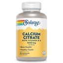 Solaray Calcium Citrate con vitamina D3 1000mg - Bone Forza e Salute Teeth Support - Gentle Digestion Formula - Lab Verificato, 60-Giorni Garanzia - 30 Serve, 180 Capsule