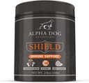 Scudo Allergia Immune Support Supplemento per Cani da Alpha Dog Nutrition - 7 Nutrizione Mushroom Powder Complex + Vitamina C per Boost Immunità - Fino a 120 Serve per Piccoli Cani Razza, 108g