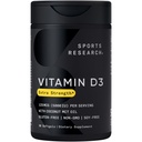 Vitamina D3 5000 IU con olio di cocco MCT - Integratore di vitamina D ad alta potenza per il supporto Immune & Bone - Non OGM Verificato, Gluten & Soy Free – 125mcg, 30 Softgel liquidi