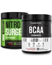 Jacked Factory Nitrosurge Pre-Workout in Cherry Limeade & BCAA in Fruit Punch per la costruzione del muscolo e il recupero