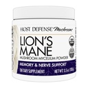 Host Defense Lion's Mane Powder - Brain Health Support Supplement - Mushroom Supplemento al supporto Focus & Memory Function - Integratore di supporto del sistema immunitario e nervoso - 3.5 oz (66 Serve)*