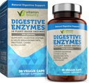 Enzimi digestivi della vitamina Bounty - Prebiotici con 18 enzimi, enzimi digestivi per le donne e gli uomini, supplemento di di digestione, aiuto nella rottura di grassi, proteine e carboidrati - 30 capsule