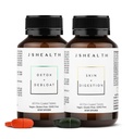 JSHealth Vitamins Digestion Support Bundle - Include Detox + Debloat Liver Health Formula & Skin + Integratori di digestione
