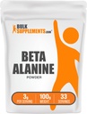 BulkSupplements.com Beta Alanine Powder - Beta-Alanine Supplement, Pre-Workout Supplement - Non aromaed & Gluten Free, 3g per Serving, 100g (3.5 oz) (Pack of 1)