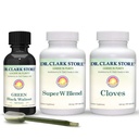 Dr Clark Store Intestine Support & Cleanse Kit - con Original Green Tincture da Black Walnut Hulls, Wormwood e Cloves-Helps Mantenere Optimum funzione intestinale