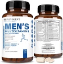 Benevolent Nourishment Multivitamin per gli uomini - Supporta l'energia e la salute generale - Vitamine quotidiane essenziali per gli uomini, la biotina, il magnesio, lo zinco e l'antiossidante per la salute immunitaria - Non OGM, 120 caps