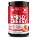 Optimum Nutrition Amino Energy - Pre allenamento con tè verde, BCAA, aminoacidi, Keto Friendly, Estratto di caffè verde, Polvere di energia - Juicy Strawberry Burst, 30 Servings (Packaging May Vary)