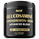 Glucosamina Condroitin MSM con Integratore di Supporto Immune & Joint 2000mg - Radice curcuma curcuma, Boswellia, Elderberry, Echinacea & More - 120 Capsule - Bone Salute, Flessibilità & Supporto di Forza