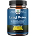 Capsule polmonari Detox Mullein Leaf - Purificante Mullein Lung Cleanse Complex con NAC Quercetin & Cordyceps Extracts - Leaf Herb Respiratory Supplement for Sinus Immunity & Breathing Support 60ct