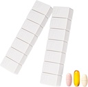 Organizzatore di pillole settimanali 2Pack,Extra Large 7 giorni Pill Cases Travel scatola di pillole giornaliera per olio di pesce, compresse di calcio Supplementi e altre pillole di vitamina