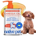 Olio di pesce animale domestico attivo Omega 3 per cani e gatti - Promuove la pelle sana, Cappotto scintillante, & Giunti forti - fatto con olio di salmone dell'Alaska selvaggio per cani - Tasty, veloce assorbente Omega 3 6 9 Supplemento liquido- 8oz