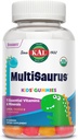 KAL MultiSaurus Multivitamin Gummies, Multivitamina Organica USDA per bambini, Bones sani, Supporto Immune & Energy, Vegan & Gluten Free, Senza aromi artificiali o colori, 30 Serve, 60 Gummies