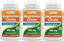Citrato di Magnesio (Citrato de Magnesio) 400 mg 250 compresse (400 mg di Magnesio Elementale per 2 compresse) (3)