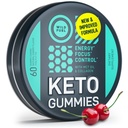 Olio di MCT Keto Gummies Collagen Metabolismo Booster - Pre Workout Gummy Energy Chews Keto Candy - Physical and Mental Energy, Low Carb, Calorie basso - 60 Cherry Collagen Gummies per le donne e gli uomini