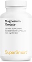 SuperSmart Magnesium Orotate 1500mg al giorno - Alto assorbimento Magnesio Supplemento | Non OGM & Gluten Free - 90 capsule vegetariane