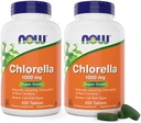 Ora Chlorella 1000mg compresse - 200 Conte (Pack of 2) - Natural Occurring Chlorophyll, Beta-Carotene - Non-GMO, Vegan - Green Super Food Supplement per le donne e gli uomini