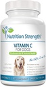 Vitamina C per cani per sostenere la salute cardiovascolare, aiutare rafforzare il sistema immunitario, aumentare le difese radicali libere e sostenere la sintesi del collagene, 120 compresse masticabili