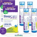 Boiron SleepCalm On The Go Sleep Aid for Deep, Relaxing, Restful Nighttime Sleep - Melatonin-Free e Non Habit-Forming - 80 Count per Tube - 4 Tubes with Blue Pen