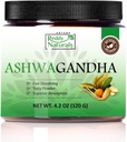 Polvere di Ashwagandha Organica Pure Aryana - Estratto di radice ad alta potenza con 10% Withanolides - Arancio naturale aroma per lo stress e il supporto energetico - 4.2 OZ (120g)