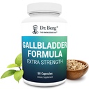 Dr. Berg Gallbladder Formula Extra Forza - con Ox Bile Powder e Acido Bile Conjugated - Digestivo Enzymes Miscela Proprietaria - Full 45-Day Supply - 90 Capsule Vegetali