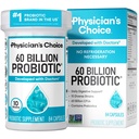 Probiotici CHOICE del medico 60 miliardi di CFU - 10 strati + prebiotici organici - Immune, Digestivo & Salute Gut - Supporta costipazione occasionale, diarrea, gas &amp; Bloating - per le donne & uomini - 84ct