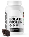 Polvere di proteine dell'isolato del siero RAW, biscotti N Crema - 100% polvere di proteina di nutrizione sportiva erba-Fed per la crescita e il recupero del muscolo - Low-Fat, Carb basso, naturalmente aromatizzato e addolcito - 25 porzioni