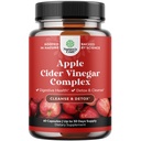 Pulire capsule di aceto di sidro di mele - ACV Cleanse and Detox Pills for Gut and Digestive Health with Slimming Cayenne - Capsule ACV ad alta resistenza per la pulizia del fegato e il disintossico del corpo completo (30 Servings)