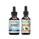 Gocce di zinco liquido organico e vitamina D3K2