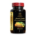Calcium Magnesium Complex - Calcio Magnesio Phosphorus con vitamina D-3 & Boron, Citrato Manganese, Integratori di Supporto per Donne & Uomini, per Muscoli & Energy - 1 Bottiglia 120 Capsule