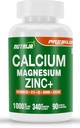 Zinco di magnesio di calcio con vitamina D3, Boron, K2 & B12 (90 capsule)